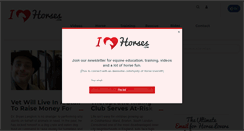 Desktop Screenshot of ihearthorses.com